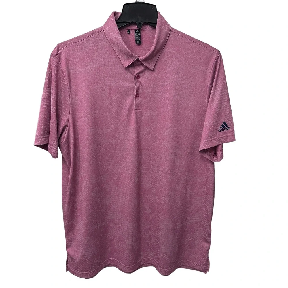 Adidas‎ Polo Mens Size 2XL XXL Pink Mauve  Golf  Tennis Pickleball